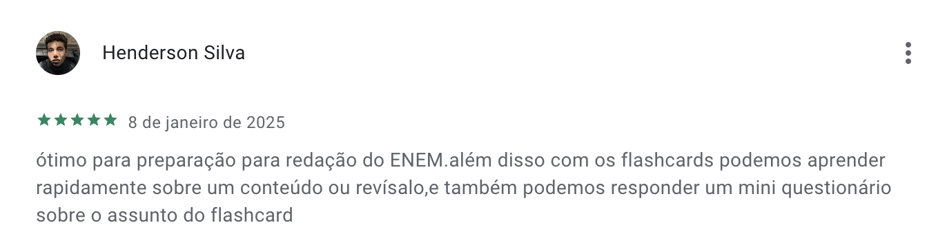 Depoimento de estudante 5